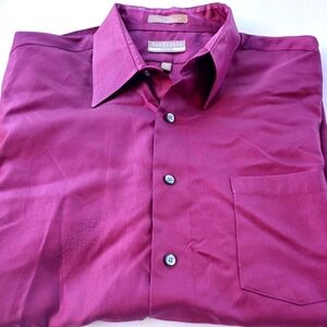 VAN HEUSEN Men's Fitted shirt | Size 17( 34-35) | Mulberry